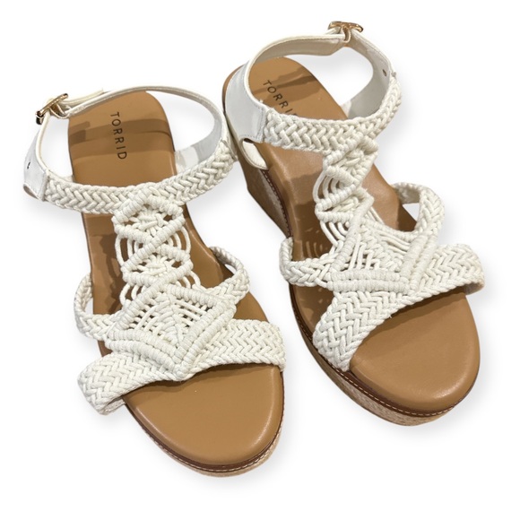 TORRID | Macrame Espadrille Wedge - size 11 (extra wide) - Picture 3 of 7